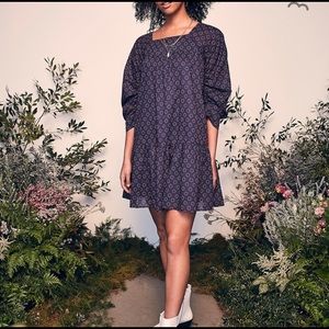 NWT Happy X Nature dot babydoll dress purple